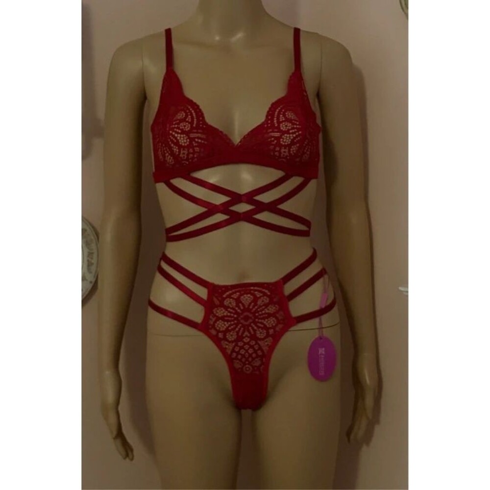 AvidLove Lingerie Red Small